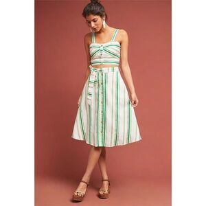 anthropologie hutch baracoa stripe skirt set